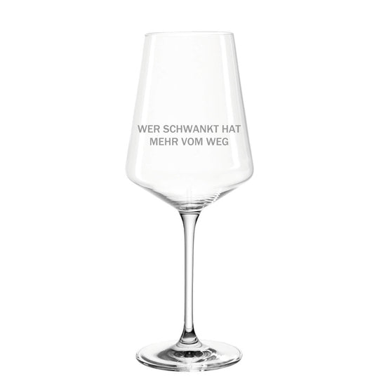 Wer schwankt - Premium Weinglas - Weinspirits