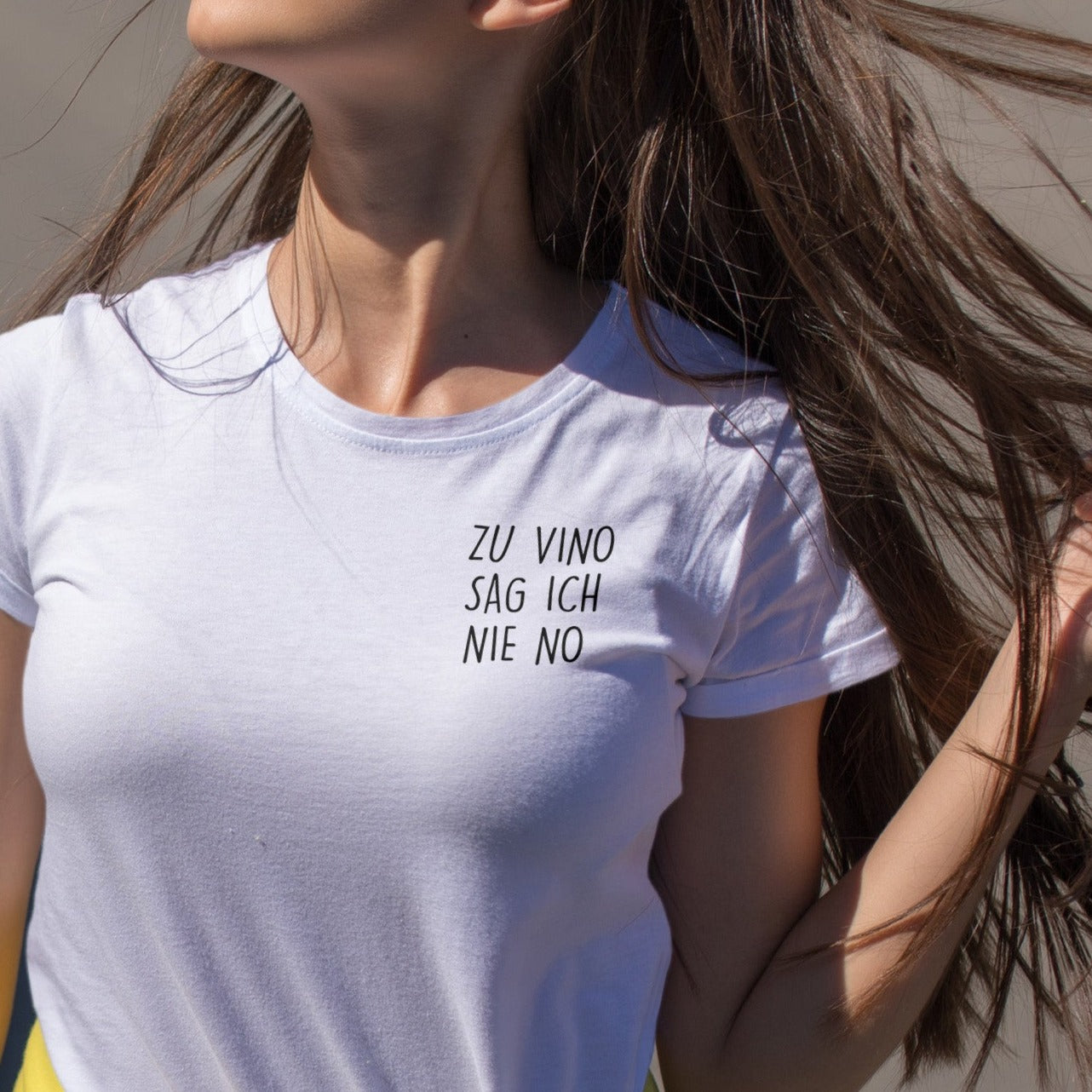 I never say no to Vino - premium shirt women