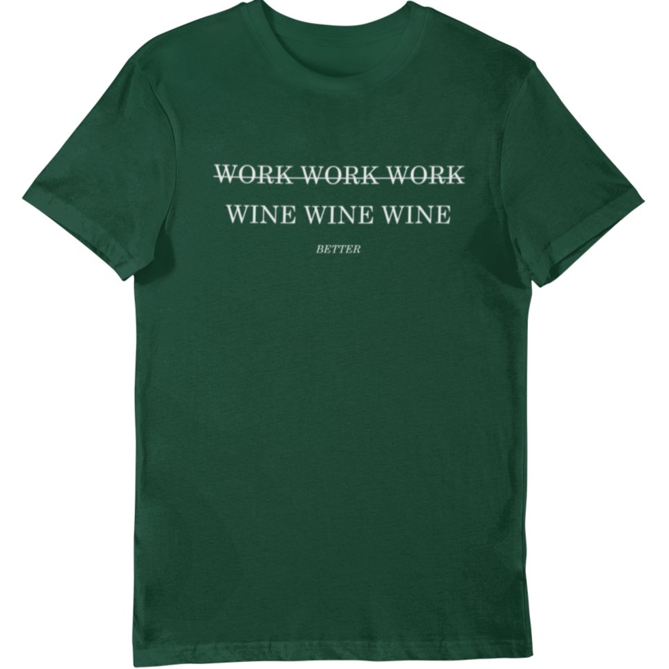Work Wine - Bio Shirt Herren - Weinspirits