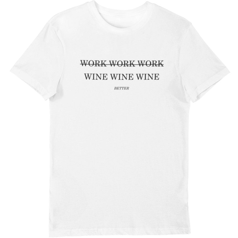 Work Wine - Bio Shirt Herren - Weinspirits